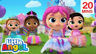 The Way a Princess👠💄👑 Does it  Little Angel Kids Songs amp Nursery Rhymes Moonbug Kids  Girl Power [upl. by Neelya]