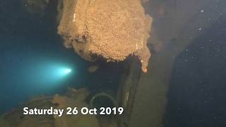 Technical scuba diving Sydney wreck the Bucket Dredge Coolooli [upl. by Rawdon]