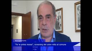 Roccapiemonte quotFai la prima mossaquot screening del colon retto al comune [upl. by Akenihs847]