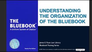 Understanding the Organization of the Bluebook [upl. by Leinaj]