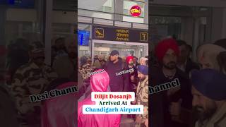 Diljit Dosanjh Arrived At chandigarh Airport diljitdosanjh diljitdosanjhatchandigarh [upl. by Akoek]