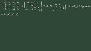 19 Determinante de una matriz 4x4 con letras [upl. by Etnaud]