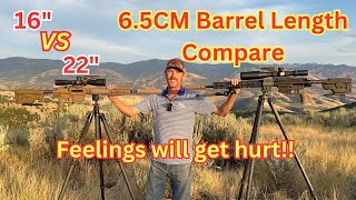 65 Creedmoor barrel length comparison long range testing [upl. by Lilli]