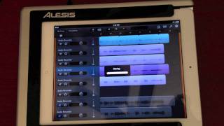 Alesis iO Dock Review Using iPad to Play Tracks Using GarageBand for iPad 2  Pt 4 [upl. by Yelad]