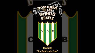 Nombres de las barras bravas Banfield  La Banda del Sur [upl. by Celeski]