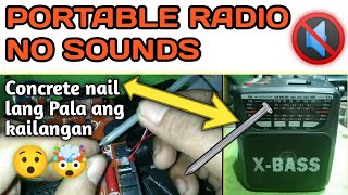 HOW TO REPAIR RADIO AMFM XBASS NO SOUND RadioRepair [upl. by Lieberman]