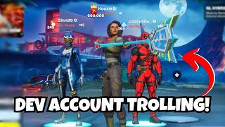 Trolling People with a Fortnite Dev Account FUNNY [upl. by Meekyh]