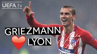 GRIEZMANN GOALS IN LYON [upl. by Hanoj]