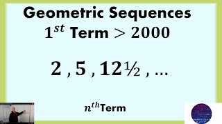 Term in a Geometric Sequence Greater Than [upl. by June]