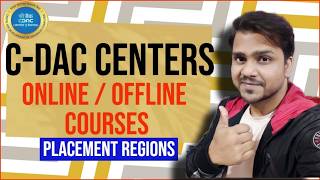 CDAC Centers and Online Offline Courses  CDAC Counselling  Placement Regions [upl. by Edgar]