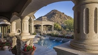 Exquisite Tuscan Inspired Custom Home in Scottsdale Arizona [upl. by Dazraf]