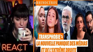 MOUFETTE REACT RHINOCÉROS TRANSPHOBIE LA PANIQUE DES MÉDIAS ET L’EXTRÊME DROITE [upl. by Quenna40]