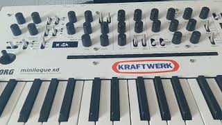 Kraftwerks Numbers arpeggio on Minilogue XD [upl. by Eugenio]