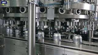 STM Filling Machine FS for aluminium or PET cans filler seamer CAN Series [upl. by Tselec754]