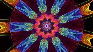 Splendor of Color Kaleidoscope Video v13 Hypnotic Visuals to Relaxing Ambient Meditation Music [upl. by Calypso528]