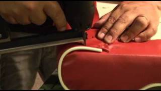 Making a Bull Nosed Cushion Fastened to Back Board  Part 3 [upl. by Odnumyer516]