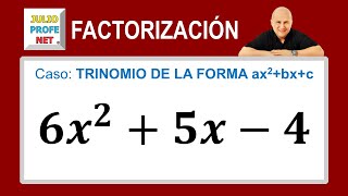 Caso 6 de factorización trinomio de la forma ax²bxc Ejercicio 1 [upl. by Mitran]