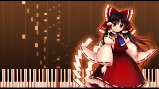 Bad Apple  Touhou Piano Tutorial  Synthesia [upl. by Onileva]