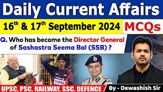 16th amp 17th September 2024  Current Affairs  September Daily Current Affair  Current affair 2024 [upl. by Vanzant]