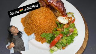 Ghana Jollof Rice Recipe  Ghana Jollof  Lovystouch [upl. by Quick710]