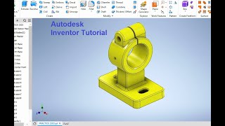 Autodesk Inventor 3d drawing Practice tutorials  3d drawings in Inventor  Inventor 3d Cad [upl. by Alroi]