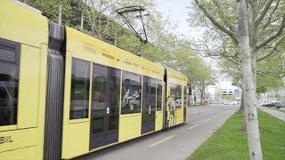 Jungfernfahrt des neuen YBMeistertrams [upl. by Eidoow]