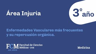 Área Injuria Enfermedades Vasculares más frecuentes y su repercusión orgánica [upl. by Beore]