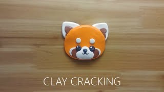 red panda clay cracking 레서판다 점토 부수기 [upl. by Dajma264]