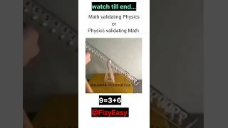 physics vs Maths science shorts viral [upl. by Trilley325]