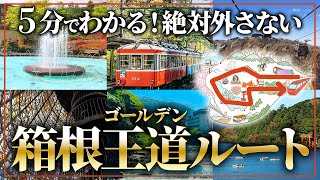 【箱根旅行】5分でわかる！箱根の王道ルート攻略 ！ [upl. by Nellahs853]