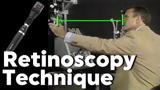 Retinoscopy Technique  Position How to Hold Retinoscope Retinoscopy with Phoropter [upl. by Aitital]