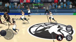 Minnesota Timberwolves  Portland Trail Blazers basketball match NBA LIVE MOBİLE [upl. by Limaa925]