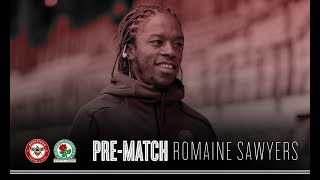 Romaine Sawyers previews Blackburn Rovers visit [upl. by Lirbaj]