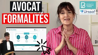 Tuto complet 2024  Formalités libérales Avocat prestation de serment immatriculation Urssaf [upl. by Eudoca301]