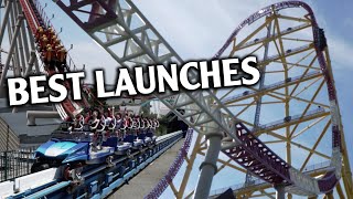 Top 10 Roller Coaster Launches in the World [upl. by Hellman]