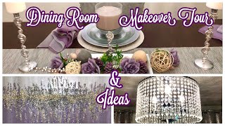 NEW DINING ROOM DECORATING IDEAS DINING ROOM MAKEOVER TOUR [upl. by Attirb]