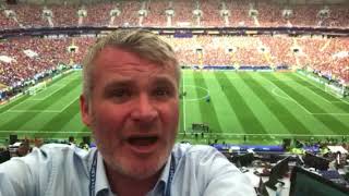 Guy Mowbray HUGE promo at the World Cup Final 2018 [upl. by Candi43]