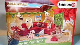 Schleich Farm World Advent Calendar 2018 Opening  Schleich 97700 [upl. by Annadroj]