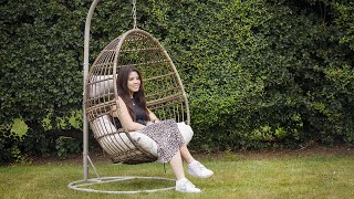 Egg Cocoon Hanging Chair Assembly  By Dellonda [upl. by Katlin]