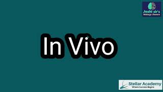 In Vivo  In Vitro  In Situ  Ex Situ  11th  Biology [upl. by Nyrek]