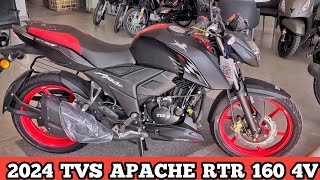 On Road Price amp Review Of All New TVS Apache rtr 160 4V Dual ABS E20 2024 Model [upl. by Okechuku]