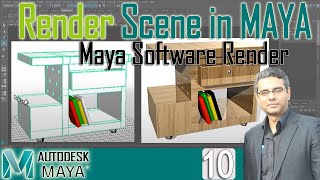 How to Render Scene in Maya using Maya Software Render  Software Renderer Settings in Maya  L10 [upl. by Ynna]