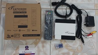 CATVISION HYBRID SET TOP BOX DVBS2  OTT Platform Unboxing vedio [upl. by Nessa726]