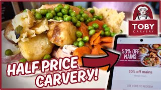 HALF PRICE TOBY CARVERY  Saving money with the Toby App [upl. by Schott]