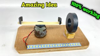 How To Make Amazing Think With Motor  Free Energy Generator With Dc Motor And Magnet  Diy Project [upl. by Goles12]