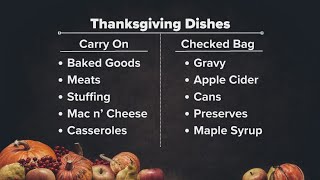 TSA outlines which Thanksgiving foods you can carry on the plane [upl. by Natika]