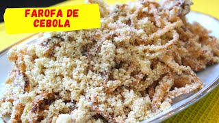 FAROFA DE CEBOLA CROCANTE [upl. by Mashe]