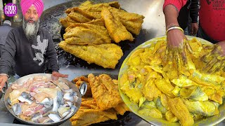 Best Making of Biggest Amritsari Fish Fry Rs 400 Only l Amritsar Street Food [upl. by Ariait]