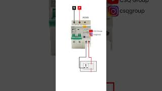 RCBO Connection with Switch Board csq electric electrical rccb [upl. by Gamali704]