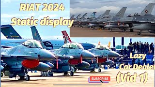 RIAT 2024 2024 Fairford air Tattoo static display vid 1 of 3  F16 Fest [upl. by Ramak]